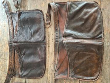 Lederen Heuptasjes schorten gordel kelnerbelt vintage  beschikbaar voor biedingen