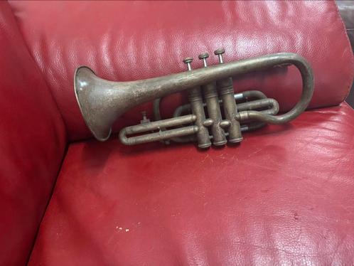 Vintage trompet / cornet – Amati Kraslice (Tsjechoslowakije), Muziek en Instrumenten, Standaards, Zo goed als nieuw, Trompet, Ophalen