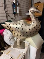 Grote Metalen Vogel Eend Decoratie, Tuin en Terras, Tuinbeelden, Ophalen, Gebruikt, Metaal, Dierenbeeld
