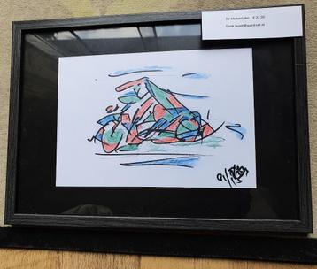 Bevroren beweging. Een serie unieke abstracte tekeningen. beschikbaar voor biedingen