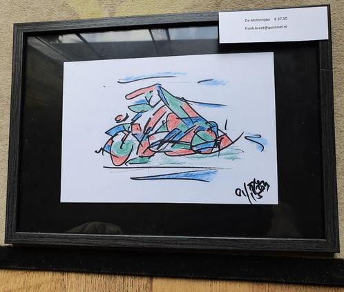 Bevroren beweging. Een serie unieke abstracte tekeningen., Antiek en Kunst, Kunst | Schilderijen | Abstract, Ophalen