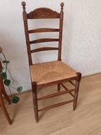 Oud Hollandse eetkamer stoelen, Huis en Inrichting, Stoelen, Ophalen, Knopstoel, Bruin, Vier