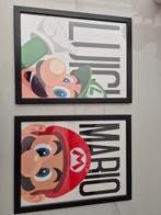 Schilderijen van Mario en Luigi, Ophalen of Verzenden, Wanddecoratie