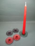 Kaarsenstandaards vintage jaren 60, Ophalen of Verzenden, Gebruikt