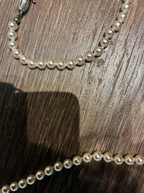 Set van Parelketting Parelarmband Princess, Sieraden, Tassen en Uiterlijk, Kettingen, Zo goed als nieuw, Wit, Ophalen of Verzenden