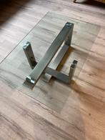 Salon tafel van glas, Huis en Inrichting, 100 tot 150 cm, Glas, Minder dan 50 cm, Rechthoekig