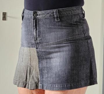 Maat 42 Kort rokje Forecast jeans blauw bruin maat M  beschikbaar voor biedingen