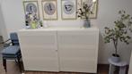 Akoestische witte kast met schuifdeuren laag model, Huis en Inrichting, Kasten | Roldeurkasten en Archiefkasten, Ophalen, Gebruikt