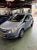 Zeer nette opel corsa 1.2 -16v enjoy apk 10-26 airco, Zwart, Blauw, Bedrijf, Handgeschakeld
