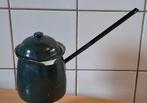 Roomkannetje met steel. Geëmailleerd. 26 cm., Ophalen