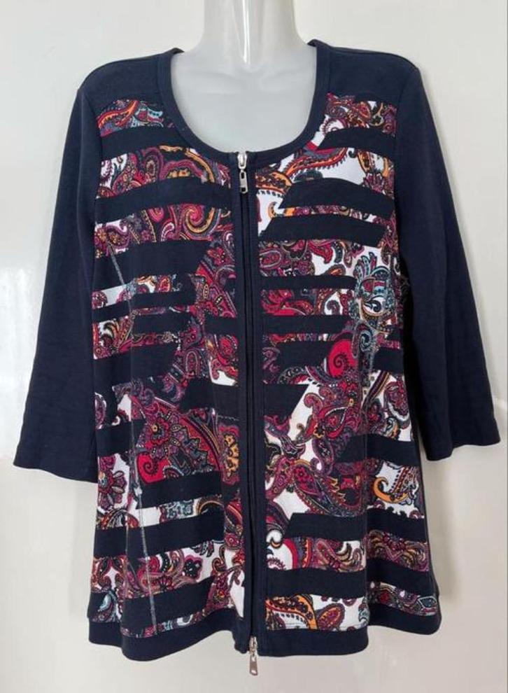 Bonita vest maat 46 [v], Kleding | Dames, Truien en Vesten, Zo goed als nieuw, Maat 46/48 (XL) of groter, Blauw, Ophalen of Verzenden