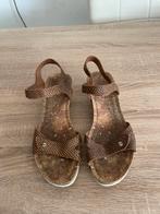 Stoere bruine leren sandalen sleehak Panamajack juila 41, Uitgeest, Bruin, Tweedekansshop, Zo goed als nieuw