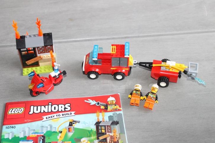 lego juniors brandweer 10740, Kinderen en Baby's, Speelgoed | Duplo en Lego, Zo goed als nieuw, Lego, Complete set, Ophalen of Verzenden