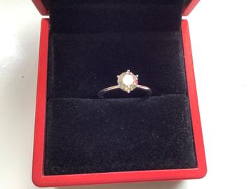 Solitair diamant 1.01 cr ring ***MOET ECHT WEG***