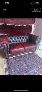 Deze week ophalen: Originele Chesterfield 2-zits Bank, Huis en Inrichting, Banken | Bankstellen, Ophalen, Tweepersoons