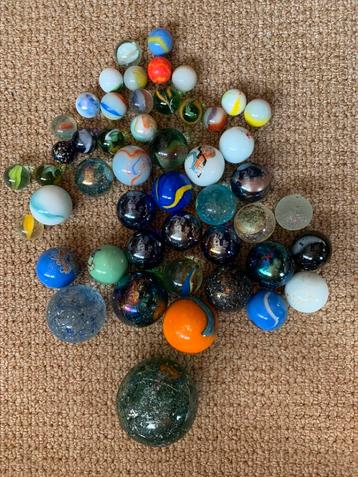 Vintage Knikkers - 48 Stuks beschikbaar voor biedingen