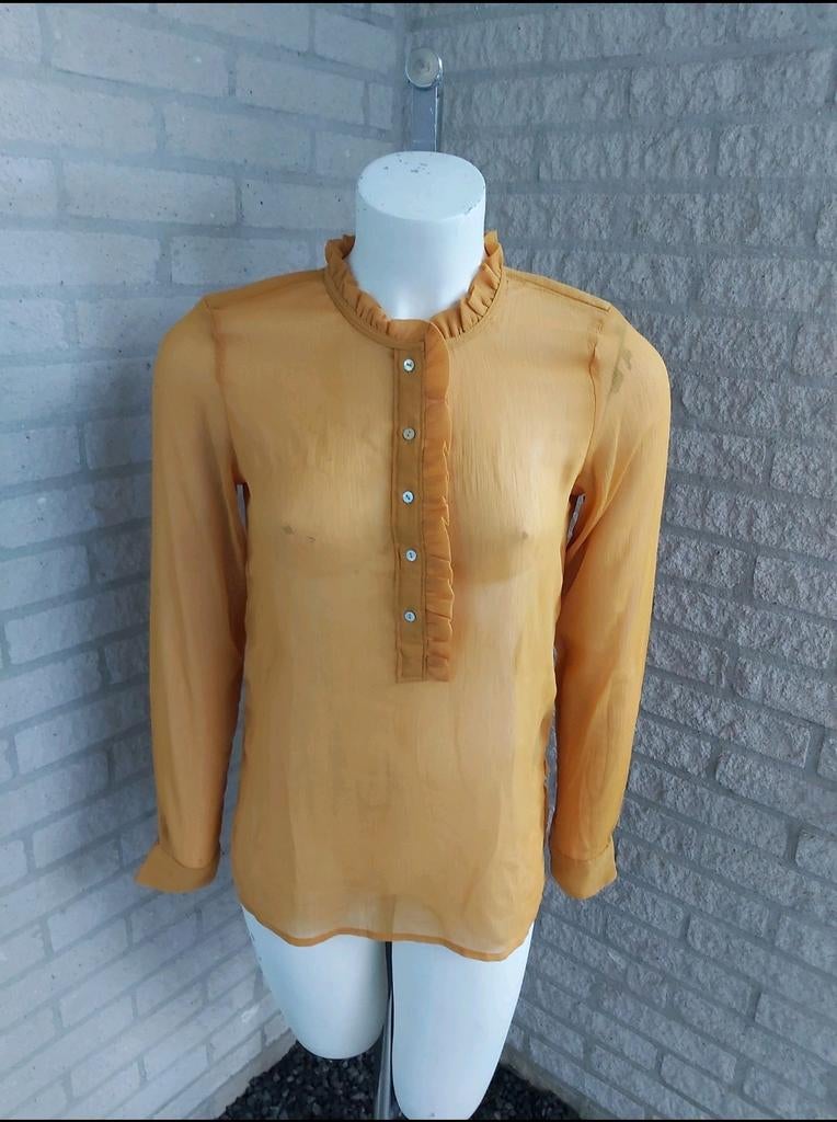 Okergele H&M blouse - Maat XS, H&M, Geel, Ophalen of Verzenden, Zo goed als nieuw