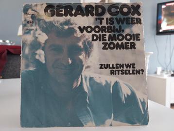 7" Single Gerard Cox - 'T Is Weer Voorbij Die Mooie Zomer / 