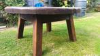 Massief eiken ronde salontafel, Huis en Inrichting, Ophalen, Gebruikt, 50 tot 100 cm, 50 tot 100 cm