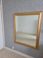 GOUDKLEURIGE SPIEGEL - Stijlvol en Tijdloos!, Ophalen, 100 tot 150 cm, Zo goed als nieuw, 75 tot 100 cm