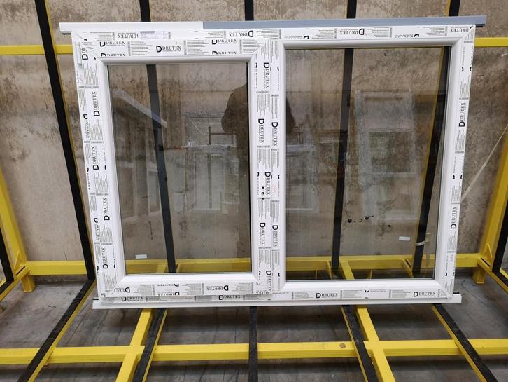 Kunststof DK-V kozijn intrekprofiel 150x110 RAL 9016, Doe-het-zelf en Verbouw, Kozijnen en Schuifpuien, Nieuw, Raamkozijn, Kunststof