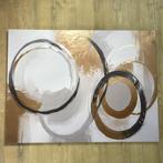Abstract canvas schilderij met goud 100 x 75 cm, Nieuw, Info@demuurdecoratie.nl, 9076KA, De Muurdecoratie