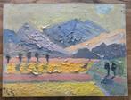 P.C. Kuiper – De Ploeg stijl – 2-in-1 schilderij 60x80 cm, Antiek en Kunst, Ophalen of Verzenden
