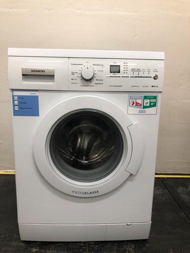 €169 A+++ 7kg wasmachine Siemens iQ300 MET GARANTIE ophalen, Witgoed en Apparatuur, Wasmachines, Zo goed als nieuw, Voorlader