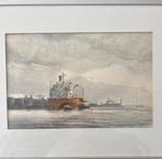 Aad Knops Aquarel - Maritiem Landschap, Ophalen