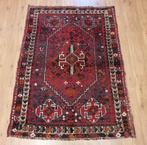Vintage handgeknoopt perzisch tapijt qashqai 159x112, Huis en Inrichting, 100 tot 150 cm, 150 tot 200 cm, Gebruikt, Rechthoekig