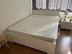 bed tweepersoons, Huis en Inrichting, Ophalen, Wit, Tweepersoons, Zo goed als nieuw