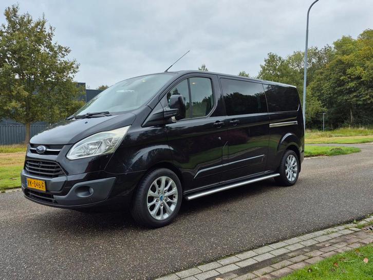 Ford Transit Custom 290 2.2 TDCI L2H1 Limited DC,leer/Marge, Auto's, Bestelauto's, Bedrijf, Te koop, ABS, Achteruitrijcamera, Airbags