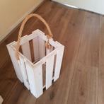 Witte houten bak voor binnen en buiten., Ophalen, Zo goed als nieuw