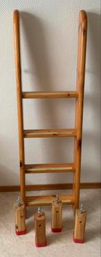 FLEXA Classic - poten en rechte ladder voor stapelbed!!!, Ophalen of Verzenden, Gebruikt, Stapelbed
