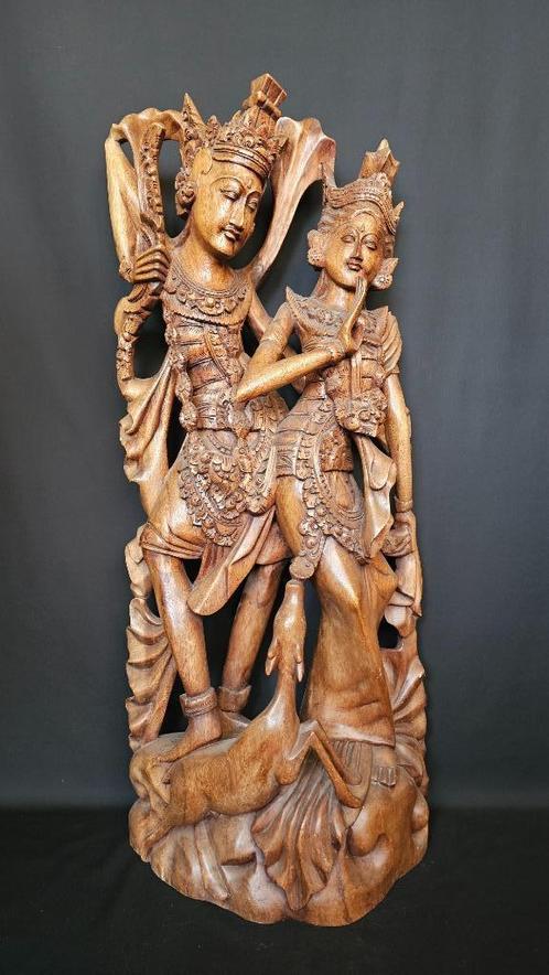 Balinese Kunst - Rama en Sita, Antiek en Kunst, Kunst | Beelden en Houtsnijwerken, Ophalen
