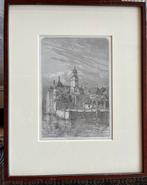 Fraeylemaborg bij Slochteren. Gravure uit 1882, Antiek en Kunst, Kunst | Etsen en Gravures, Ophalen of Verzenden