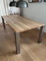 Eettafel Spinder Design 220x100 cm., Ophalen, Gebruikt, Eikenhout, 200 cm of meer