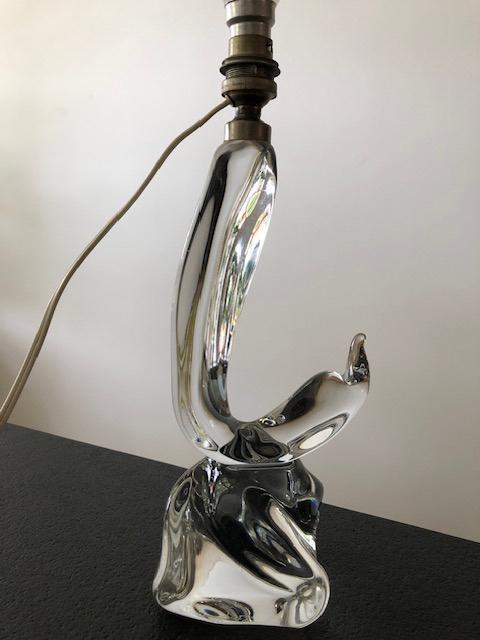 Tafellamp, lampvoet, Kristal, Daum, France, vintage, jr 60, Antiek en Kunst, Antiek | Glas en Kristal, Ophalen of Verzenden