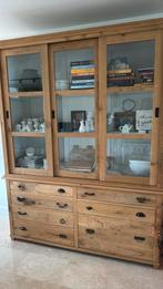 Buffetkast eikenhout met 7 lades en verschillende handgrepen, Huis en Inrichting, Kasten | Buffetkasten, 200 cm of meer, 150 tot 200 cm