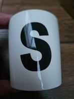 Mok met letter S, Keramiek, Ophalen of Verzenden, Zo goed als nieuw, Effen