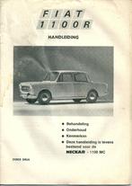 Handleiding Fiat 1100 R, Ophalen of Verzenden