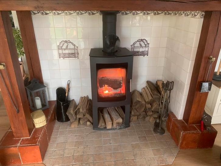 Houtkachel Westfire Uniq 45, Huis en Inrichting, Kachels, Zo goed als nieuw, Houtkachel, Hout, Ophalen