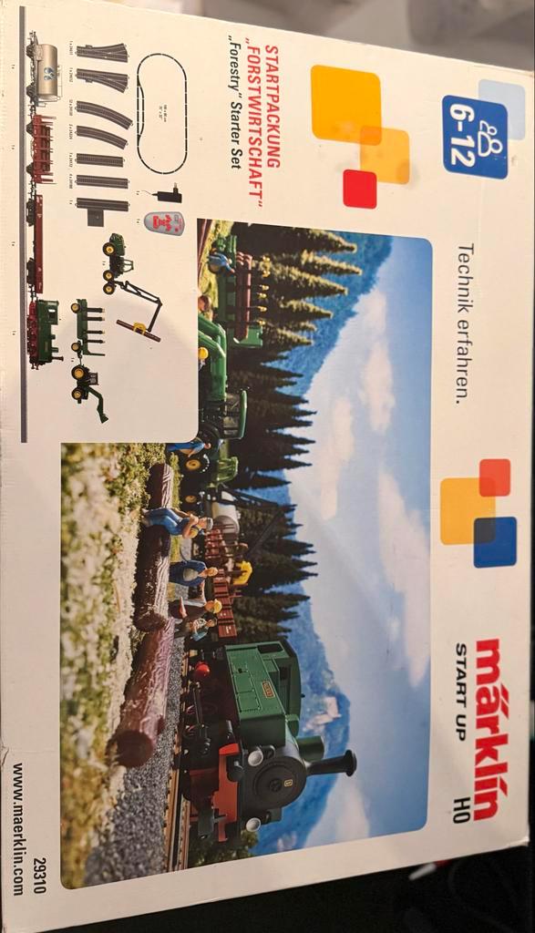 Marklin 29310 Starterset - Bosbouw Thema, Hobby en Vrije tijd, Modeltreinen | H0, Zo goed als nieuw, Treinset, Wisselstroom, Märklin