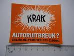 sticker oud Autoschade garage GIELENS auto schade den bosch, Verzenden, Zo goed als nieuw, Bedrijf of Vereniging
