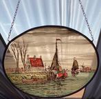 Edam de haven in glas en lood, Antiek en Kunst, Ophalen of Verzenden