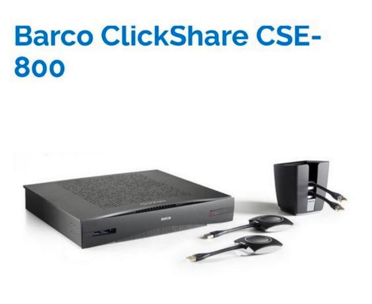 NIEUWE BARCO CLICKSHARE CSE 800 PRESENTATIE SERVER, Computers en Software, Presenters, Nieuw, Ophalen