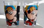 Twee Disney Glazen Mickey Mouse, Ophalen of Verzenden, Zo goed als nieuw, Bierglas