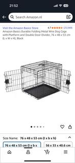 Dog crate/ hondenbench/ cage, Dieren en Toebehoren, Ophalen, Zo goed als nieuw, 75 tot 110 cm, Minder dan 65 cm