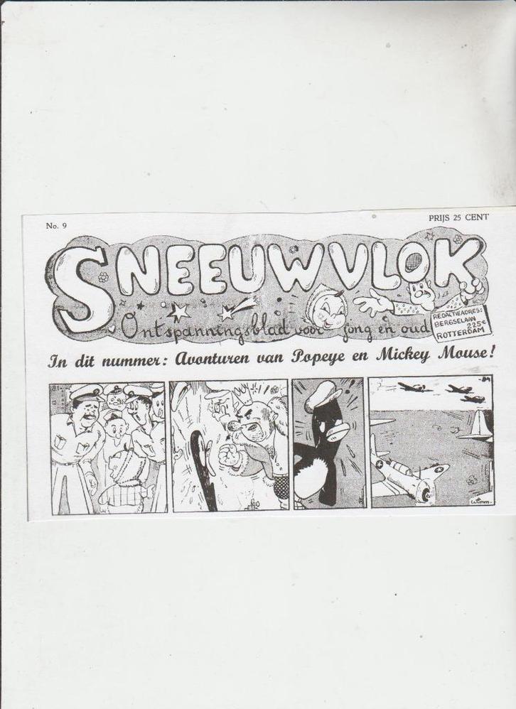 Sneeuwvlok gevraagd 1945-1946  11.000 euro beloning, Boeken, Stripboeken, Gelezen, Eén stripboek, Ophalen