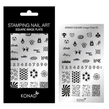 KONAD Square stempel sjablonen plaat 05 VOETBAL. beschikbaar voor biedingen